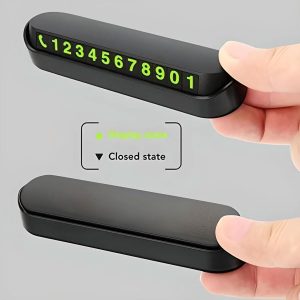 Retractable Phosphorescent Parking Number Plate